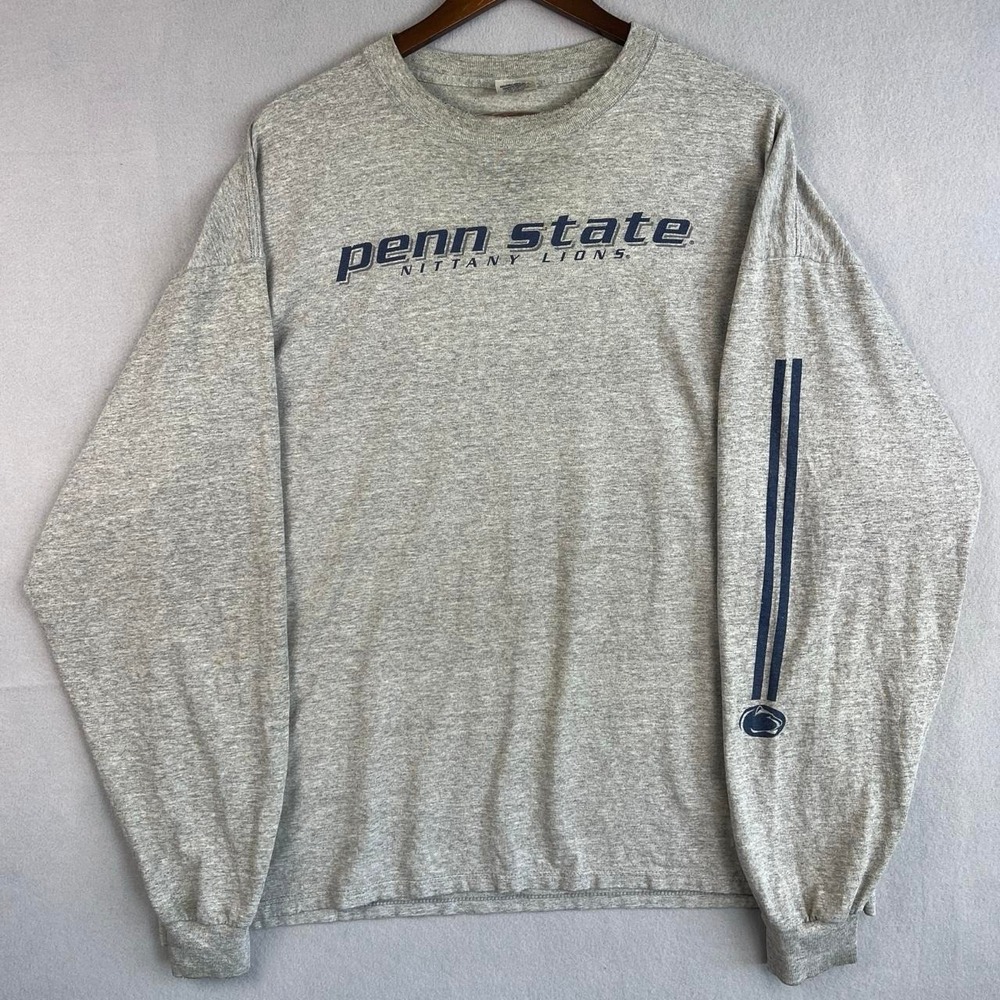Penn State Nittany Lions 2000s Soffe Long Sleeve Gray Tee Shirt XXL